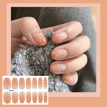 Load image into Gallery viewer, Spring &amp; Summer 14 Tips Solid &amp; Glitter Nail Wraps Nail Stickers  (2wks SHIP)
