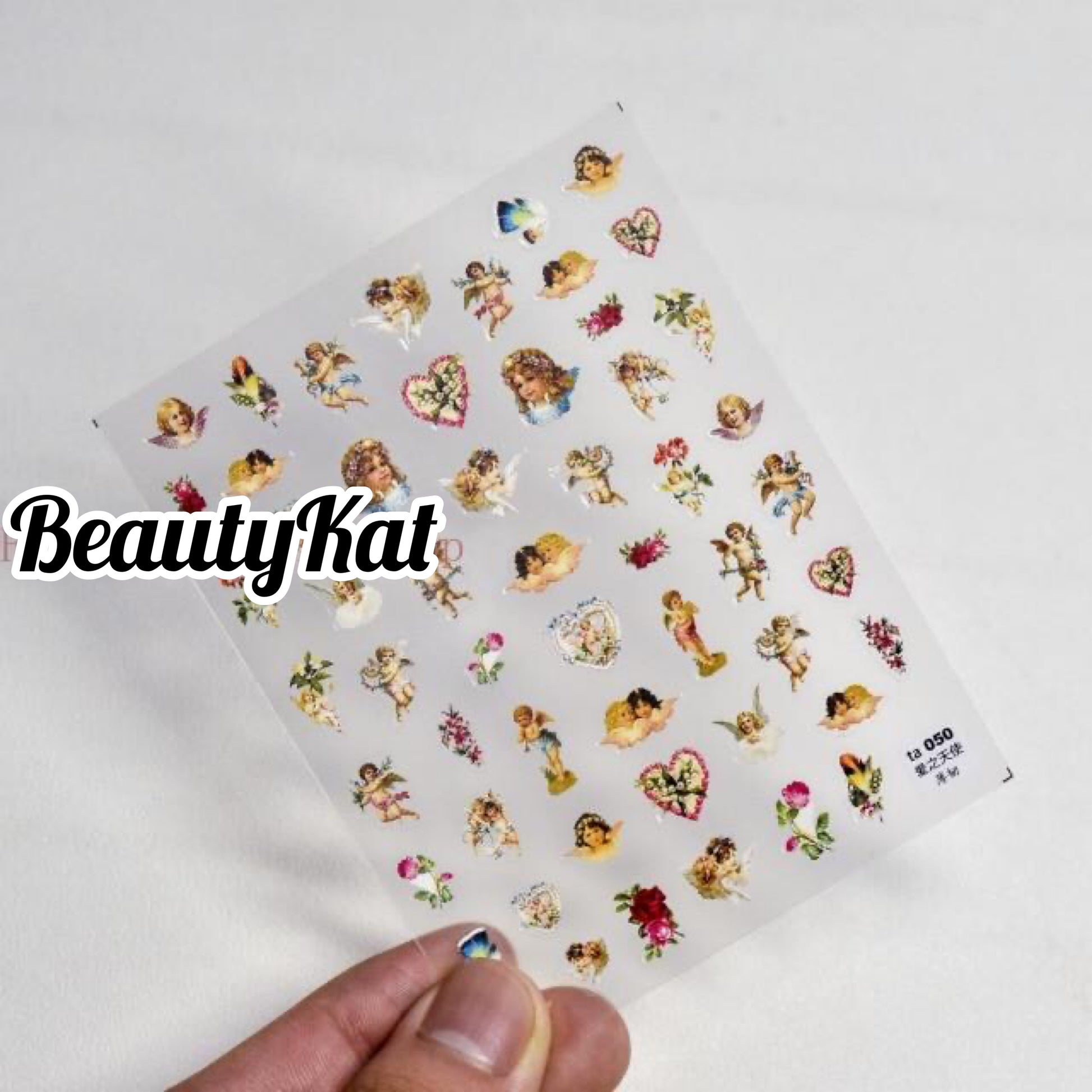  1 sheet 3D Embossed Rococo Head Nail Art Sticker Decal Decorations in Various Types (2 wks SHIP).