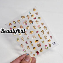 Load image into Gallery viewer,  1 sheet 3D Embossed Rococo Head Nail Art Sticker Decal Decorations in Various Types (2 wks SHIP).
