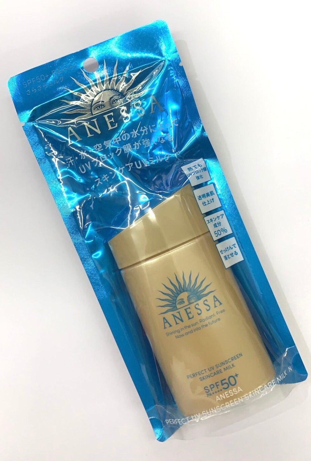 US SHIP!  Shiseido Anessa Perfect UV Sunscreen Skincare Milk SPF50 60ml