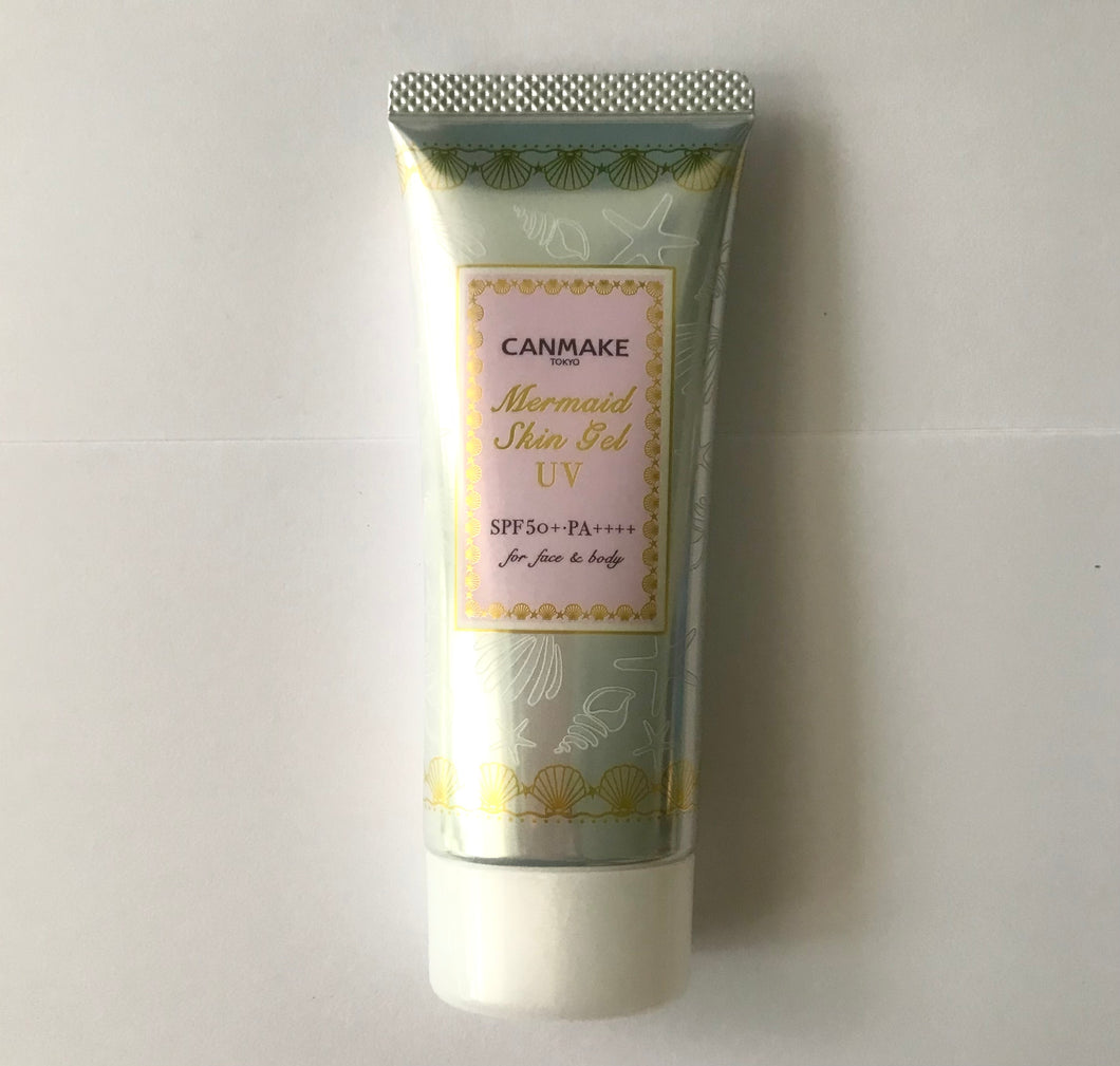 CANMAKE Mermaid Skin Gel UV 01 40g SPF50+ PA++++ for Face and Body 40g,makeup base,sunscreen,transparent,makeup primer,Japanese skin care