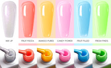 Load image into Gallery viewer, Makartt Jelly Gel Nail Polish Set - 6 Colors Rainbow Transparent Gel Nail Polish Spring Summer
