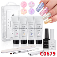 Load image into Gallery viewer, Makartt Poly Nail Extension Gel Kit 15ML Nail Gel with Slip Solution
