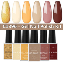 Load image into Gallery viewer, Makartt Jelly Gel Nail Polish Set - 6 Colors Rainbow Transparent Gel Nail Polish Spring Summer
