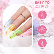 Load image into Gallery viewer, Makartt Jelly Gel Nail Polish Set - 6 Colors Rainbow Transparent Gel Nail Polish Spring Summer
