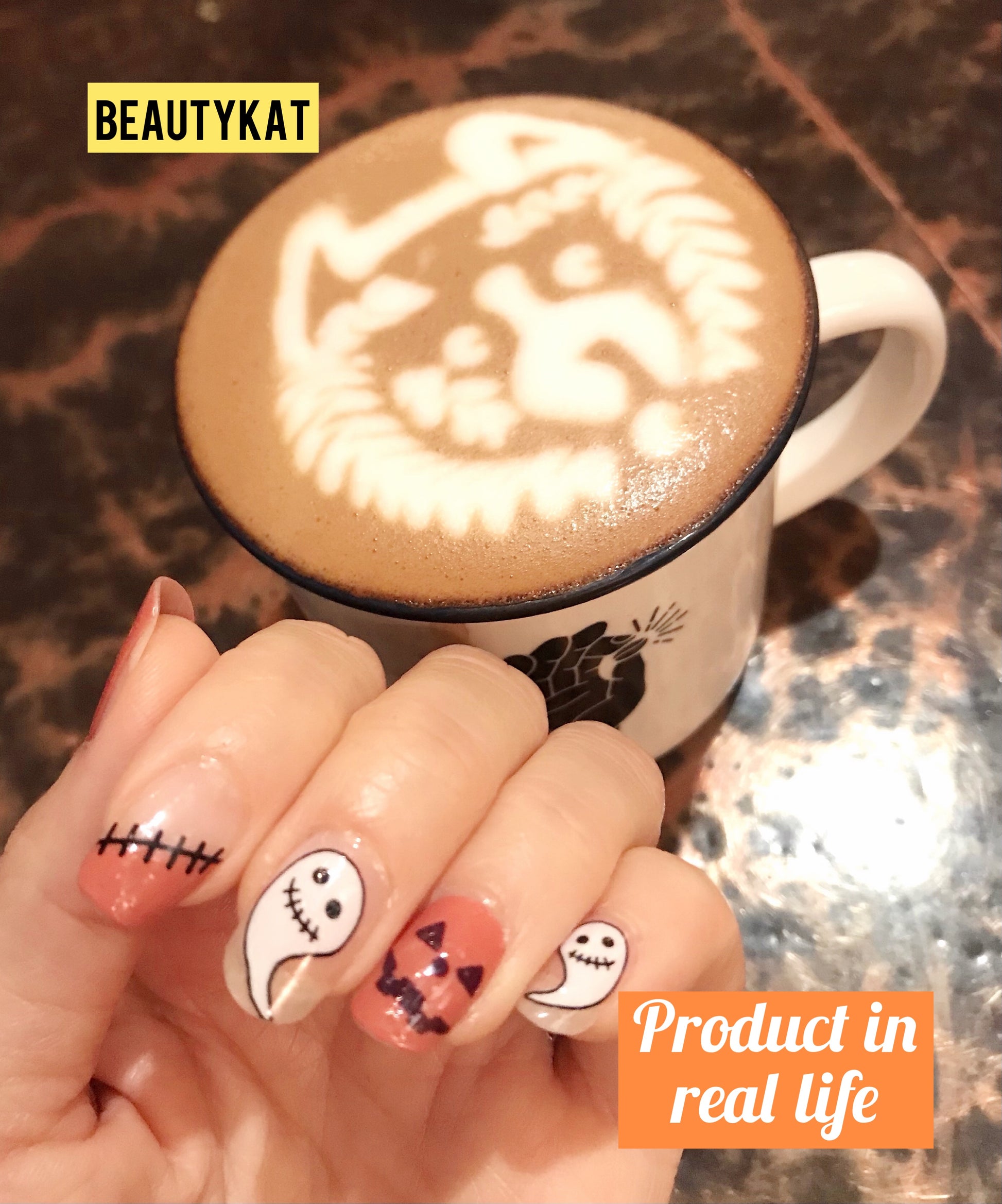  Fall/Winter for Halloween Nail Stickers ymx614 (2 wks SHIP).