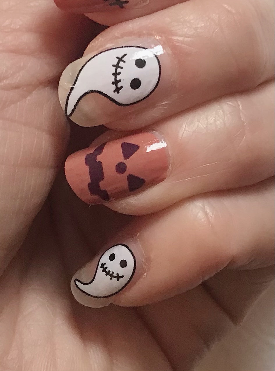  Fall/Winter for Halloween Nail Stickers ymx614 (2 wks SHIP).