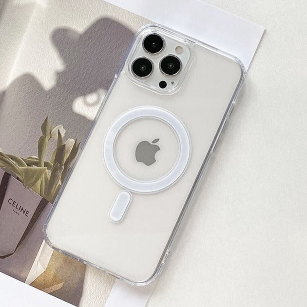 US SHIP Magsafe iPhone 13 Clear Phone Case in Various Colors, Shockproof, Anti-Scratches