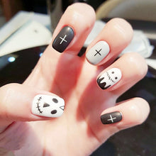 Load image into Gallery viewer,  24pcs Short Fake Nail/Press-on Nail Queen of Rock + Glue Sticker (2 wks SHIP).
