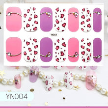 Load image into Gallery viewer,  Valentines/All Seasons 5D Spring Nail Wraps Nail Stickers Nail Polish Strips YN series (2 wks SHIP).
