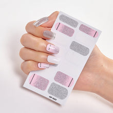 Load image into Gallery viewer,  Pink &amp; White Full Cover Nail Stickers Various Shades (2 wks SHIP).
