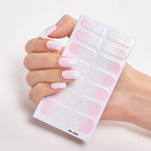 Load image into Gallery viewer,  Pink &amp; White Full Cover Nail Stickers Various Shades (2 wks SHIP).
