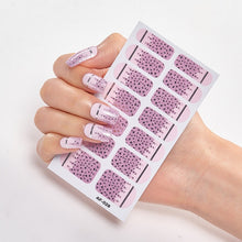 Load image into Gallery viewer,  Pink &amp; White Full Cover Nail Stickers Various Shades (2 wks SHIP).

