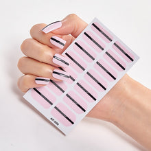 Load image into Gallery viewer,  Pink &amp; White Full Cover Nail Stickers Various Shades (2 wks SHIP).
