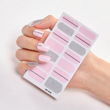 Load image into Gallery viewer,  Pink &amp; White Full Cover Nail Stickers Various Shades (2 wks SHIP).
