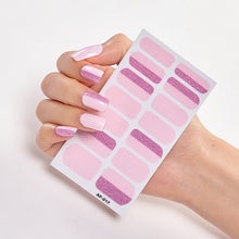 Load image into Gallery viewer,  Pink &amp; White Full Cover Nail Stickers Various Shades (2 wks SHIP).
