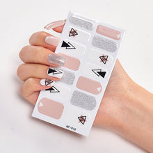 Load image into Gallery viewer,  Pink &amp; White Full Cover Nail Stickers Various Shades (2 wks SHIP).

