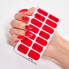 Load image into Gallery viewer,  Red Cover Nail Stickers Various Types (2 wks SHIP).

