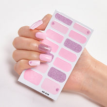 Load image into Gallery viewer,  Pink &amp; White Full Cover Nail Stickers Various Shades (2 wks SHIP).
