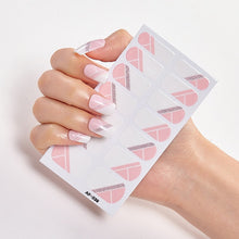 Load image into Gallery viewer,  Pink &amp; White Full Cover Nail Stickers Various Shades (2 wks SHIP).

