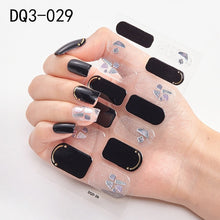 Load image into Gallery viewer,  14 Tips Glittering Gel Nail Color Nail Wraps Nail Stickers Nail Art Nail Decor DQ3 series.
