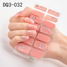 Load image into Gallery viewer,  14 Tips Glittering Gel Nail Color Nail Wraps Nail Stickers Nail Art Nail Decor DQ3 series.
