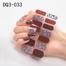 Load image into Gallery viewer,  14 Tips Glittering Gel Nail Color Nail Wraps Nail Stickers Nail Art Nail Decor DQ3 series.
