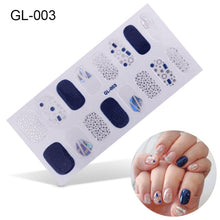 Load image into Gallery viewer,  Valentines/All Seasons Korean Style 16 tips Spring/Summer Nail Wraps Nail Stickers Nail Polish Strips GL series (2 wks SHIP).

