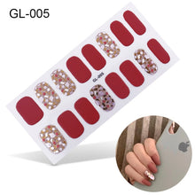 Load image into Gallery viewer,  Valentines/All Seasons Korean Style 16 tips Spring/Summer Nail Wraps Nail Stickers Nail Polish Strips GL series (2 wks SHIP).
