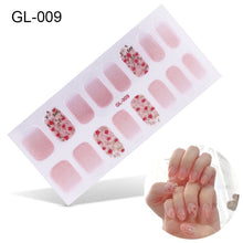 Load image into Gallery viewer,  Valentines/All Seasons Korean Style 16 tips Spring/Summer Nail Wraps Nail Stickers Nail Polish Strips GL series (2 wks SHIP).
