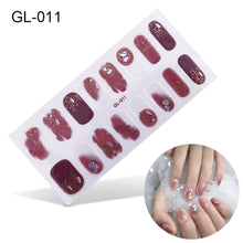 Load image into Gallery viewer,  Valentines/All Seasons Korean Style 16 tips Spring/Summer Nail Wraps Nail Stickers Nail Polish Strips GL series (2 wks SHIP).

