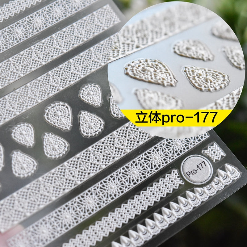  1pcs 3D Nail Art Sticker Bohemian Style Nail Art Decal Decoration pro-177-5d (2 wks SHIP).