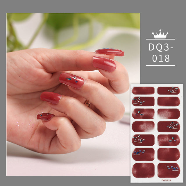 Solid Colors Nail Wraps,Nail Art,Nail Stickers,DIY Manicure and DIY Nails DQ3 series