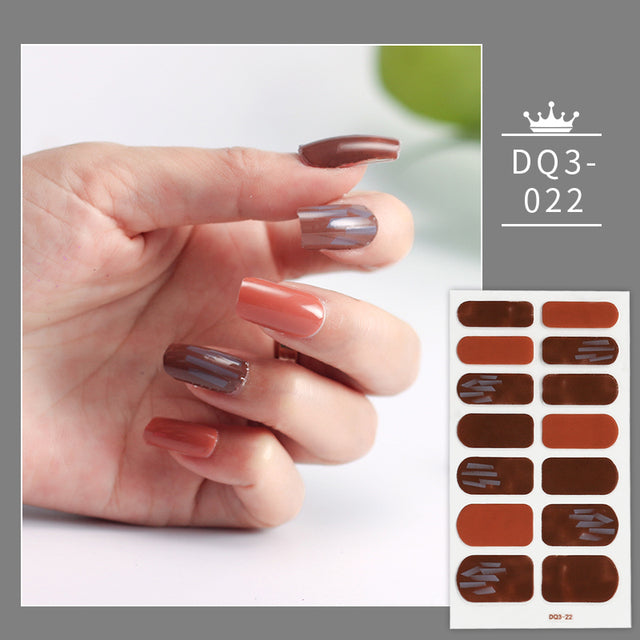 Solid Colors Nail Wraps,Nail Art,Nail Stickers,DIY Manicure and DIY Nails DQ3 series