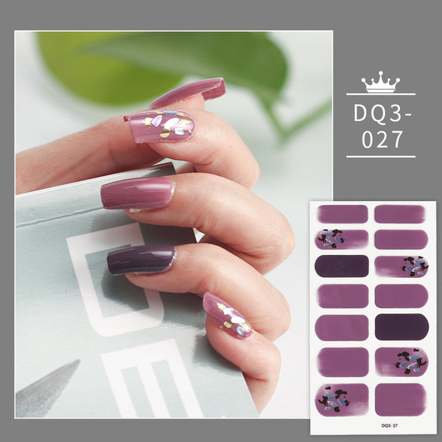 Solid Colors Nail Wraps,Nail Art,Nail Stickers,DIY Manicure and DIY Nails DQ3 series