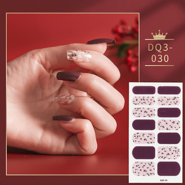 Solid Colors Nail Wraps,Nail Art,Nail Stickers,DIY Manicure and DIY Nails DQ3 series