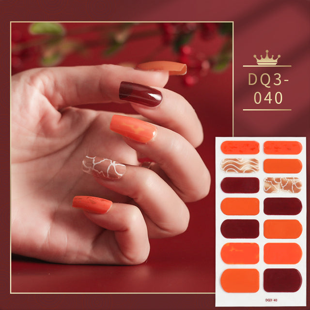 Solid Colors Nail Wraps,Nail Art,Nail Stickers,DIY Manicure and DIY Nails DQ3 series