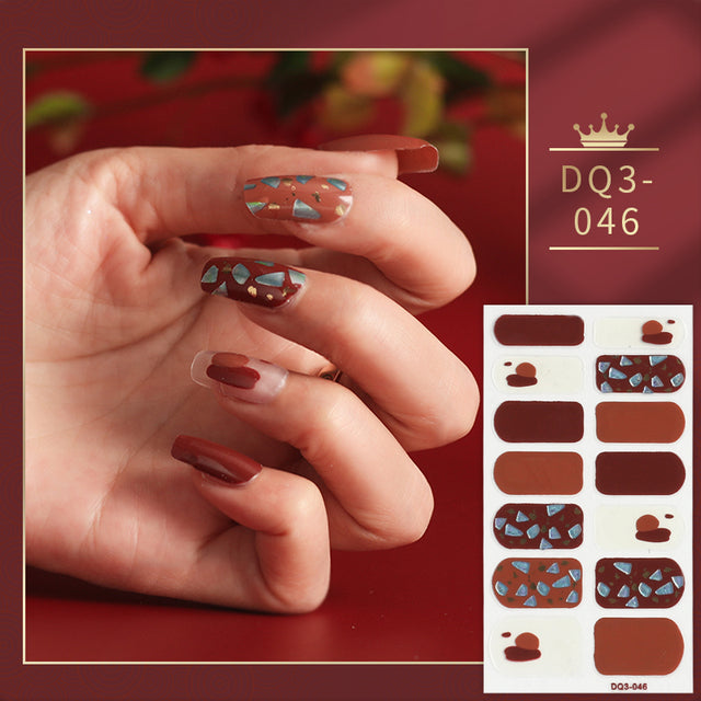 Solid Colors Nail Wraps,Nail Art,Nail Stickers,DIY Manicure and DIY Nails DQ3 series