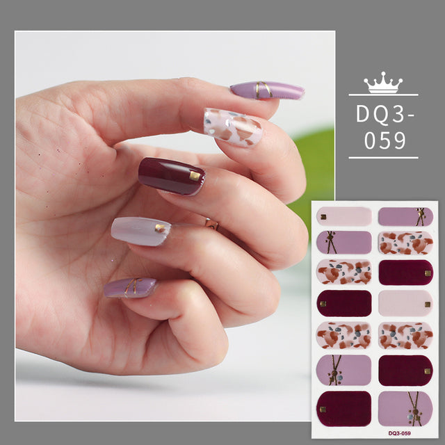 Solid Colors Nail Wraps,Nail Art,Nail Stickers,DIY Manicure and DIY Nails DQ3 series