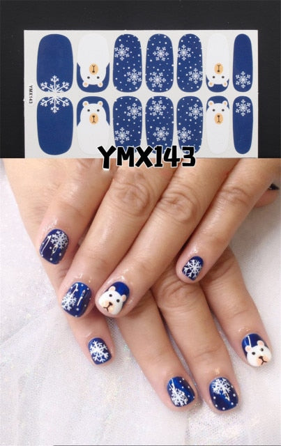  Fall/Winter for X'mas Nail Stickers ymx143 (2 wks SHIP).