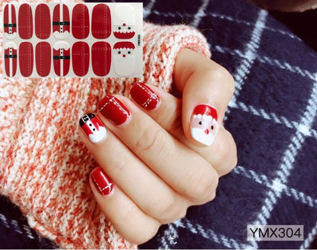  Fall/Winter for X'mas Nail Stickers ymx304 (2 wks SHIP).