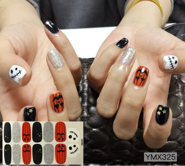  Fall/Winter for Halloween Nail Stickers ymx325 (2 wks SHIP).