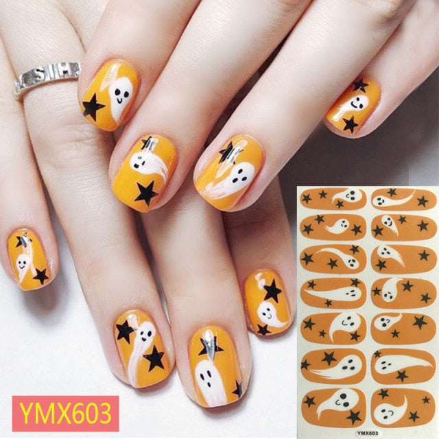   Fall/Winter for Halloween Nail Stickers ymx603 (2 wks SHIP).
