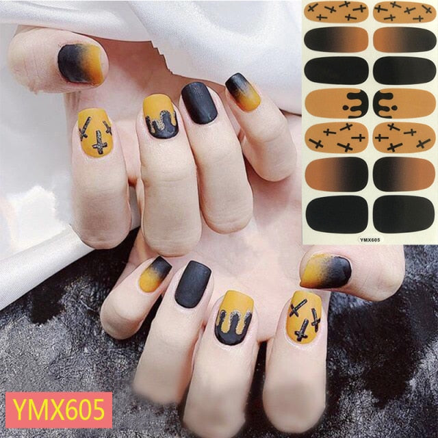   Fall/Winter for Halloween Nail Stickers ymx605 (2 wks SHIP).