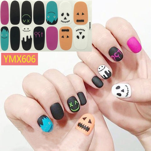   Fall/Winter for Halloween Nail Stickers ymx606 (2 wks SHIP).
