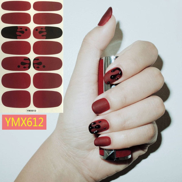   Fall/Winter for Halloween Nail Stickers ymx612 (2 wks SHIP).