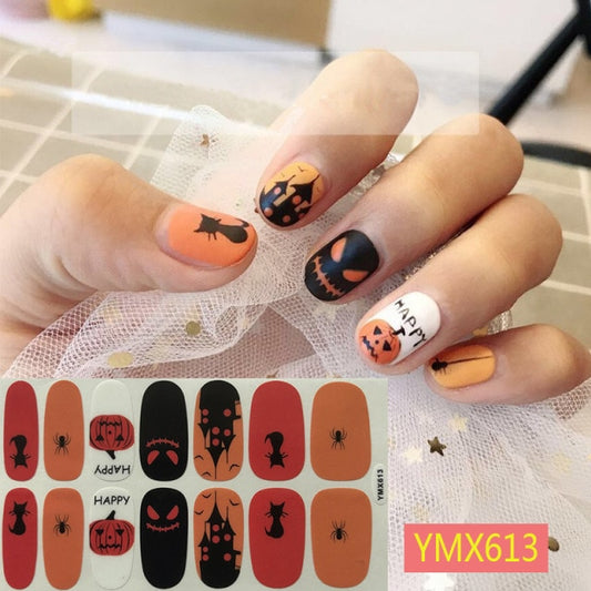   Fall/Winter for Halloween Nail Stickers ymx613 (2 wks SHIP).