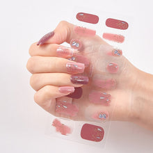 Load image into Gallery viewer,  Valentines/All Seasons Indulgence 16 Tips Glittering Series Shiny Nail Wraps Nail Stickers Nail Polish Strips gl011 (2 wks SHIP).
