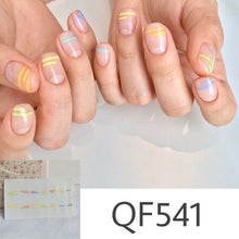 Load image into Gallery viewer,  Spring &amp; Summer 14 Tips Watercolor Nail Wraps Stickers Nail Art Nail Decor QF series (2 wks SHIP).

