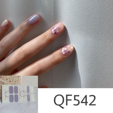 Load image into Gallery viewer,  Spring &amp; Summer 14 Tips Watercolor Nail Wraps Stickers Nail Art Nail Decor QF series (2 wks SHIP).
